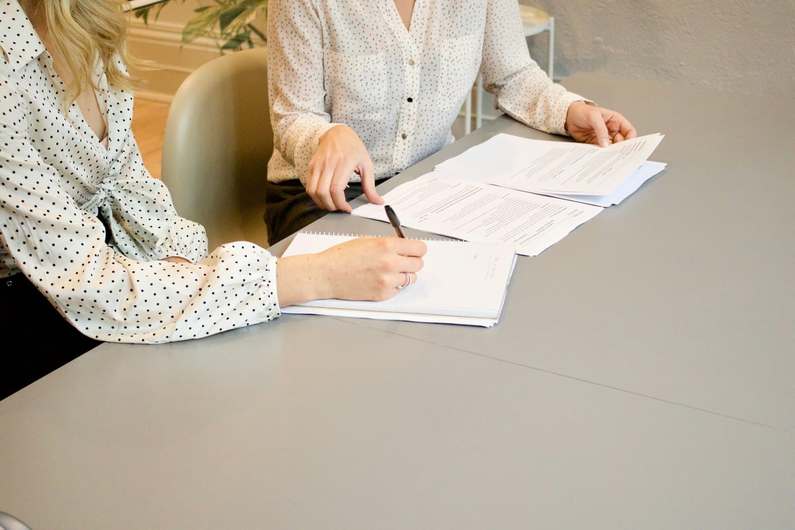 Ondertekening van documenten bij de notaris